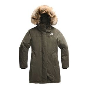 North Face Arctic Down Parka in olive green! 🪐